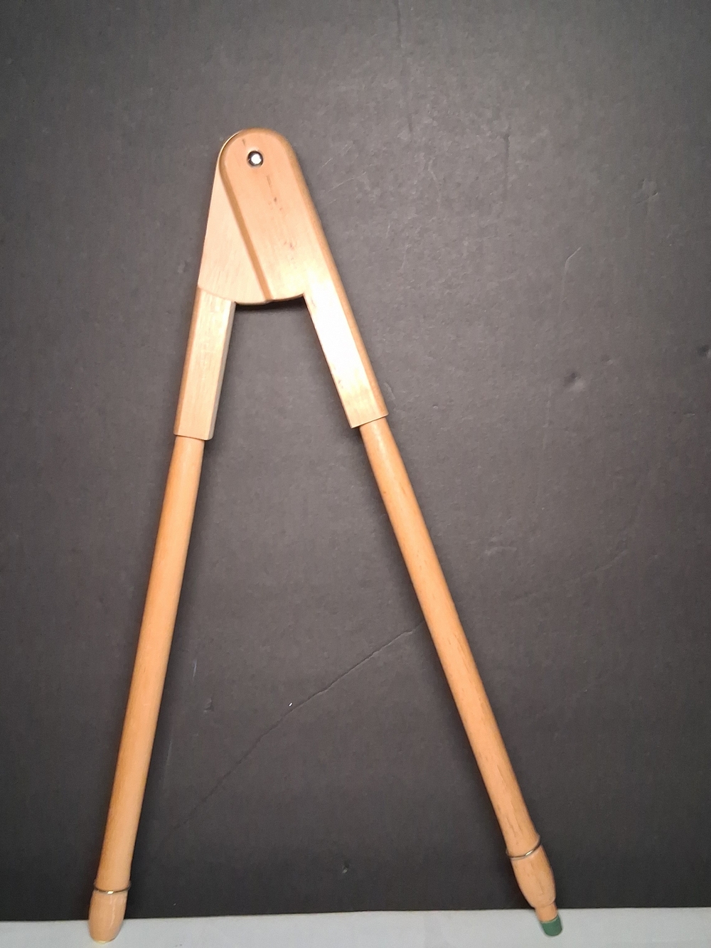 Vintage Large 16.5" Hardwood Drafting Compass Pencil Point, School, Signs, Art
